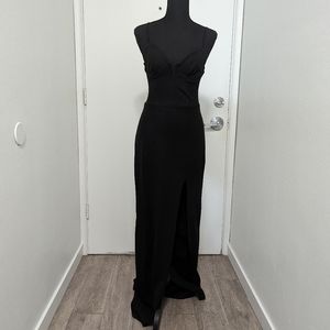 Black City Triangles Prom Dress